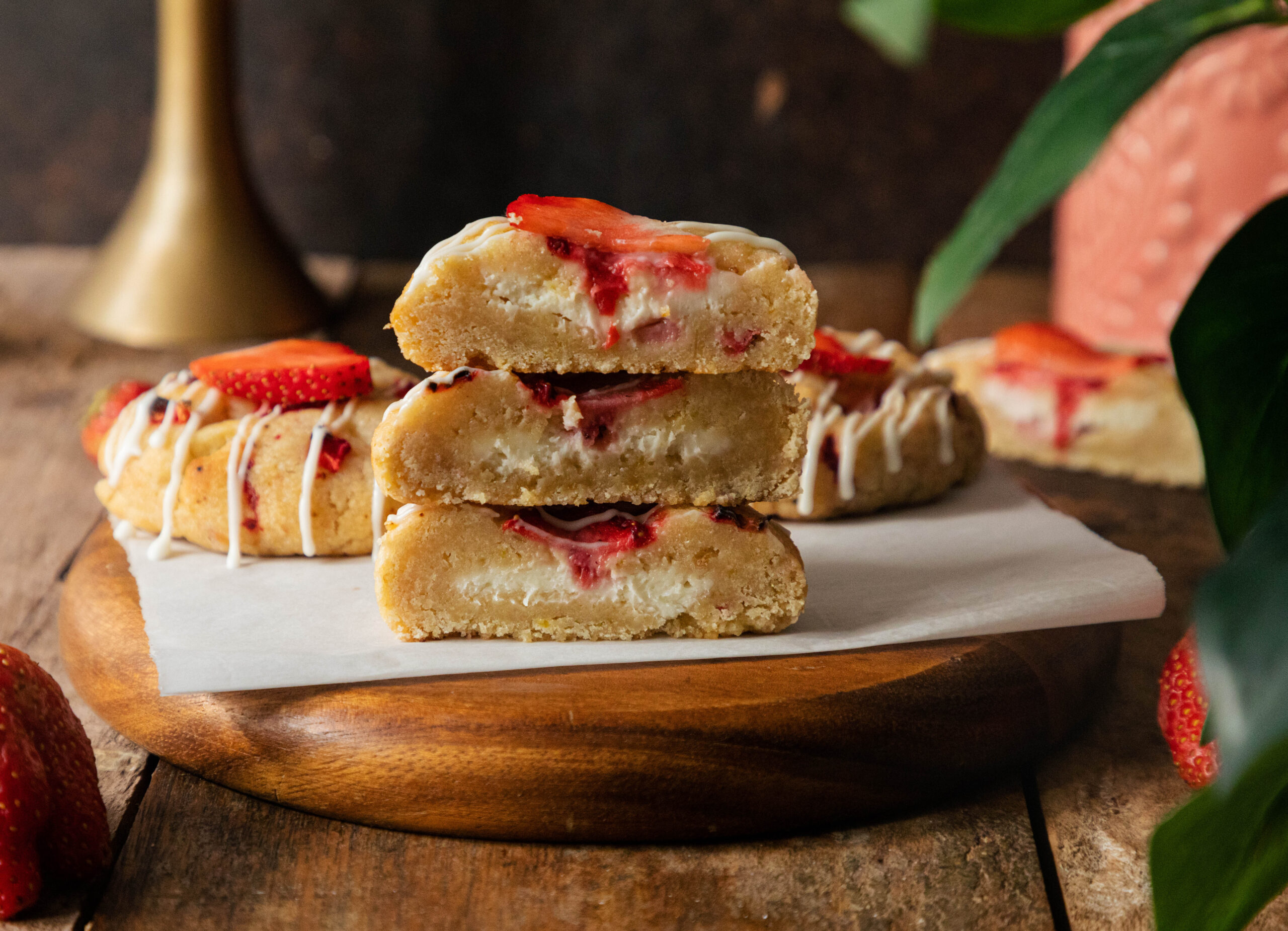 Easy To Make Strawberry Cheesecake Cookies Truffle Nation