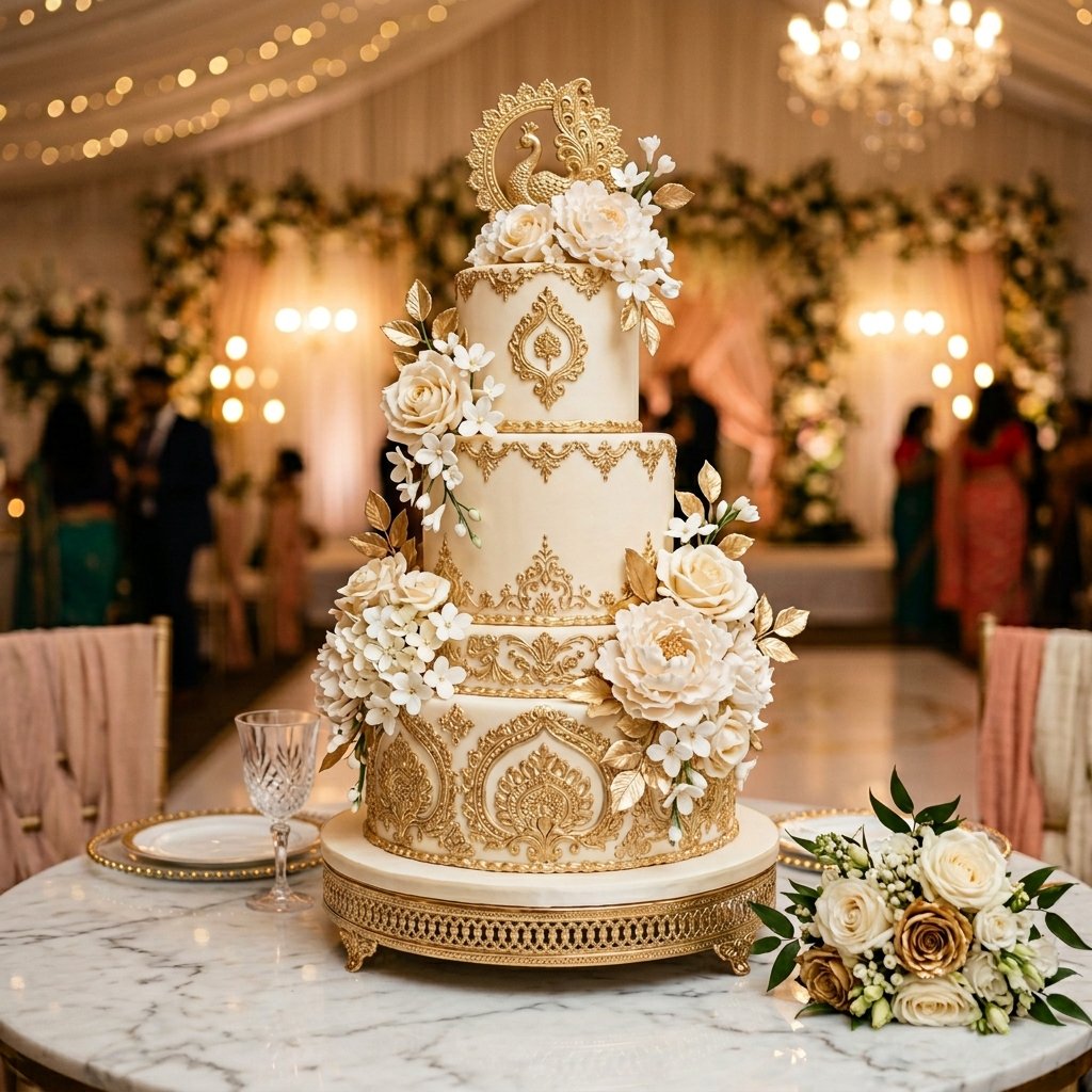 Elegant wedding cake