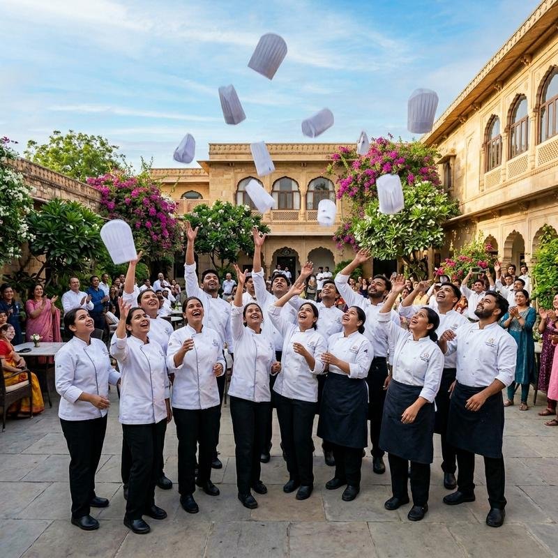 Truffle Nation pastry chef graduates working in professional kitchen environments