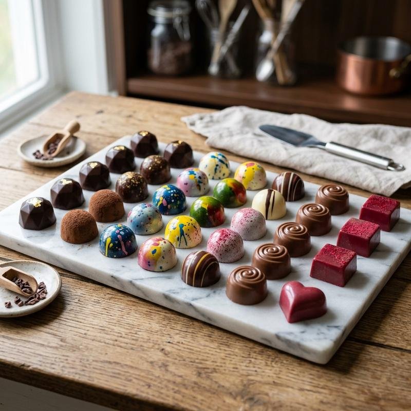 Professional chocolate tempering machine in a hotel pastry kitchen India