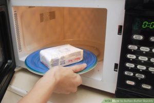 Microwave your butter for just 5 seconds and it is done.
