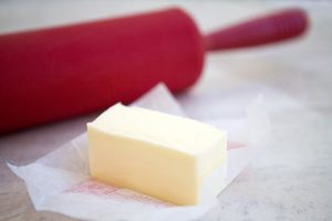 Use a rolling pin to roll out the butter like a cookie dough.